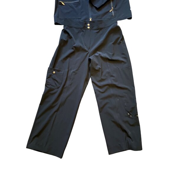 Zenergy by Chico’s 3-Pc Black Activewear Set – Jacket, Pants and Vest Sz L/XL - Picture 8 of 14